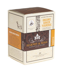 Organic Ginger Turmeric, Box of 20 Individually Wrapped Sachets